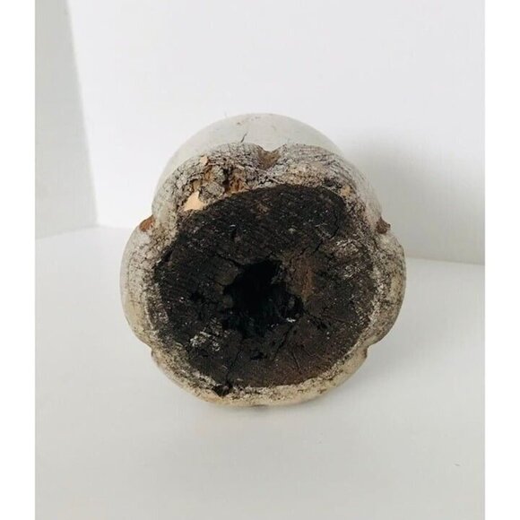 Victorian San Francisco White Wood Newel Post Finial Cap Salvage 6" Antique - Picture 9 of 9